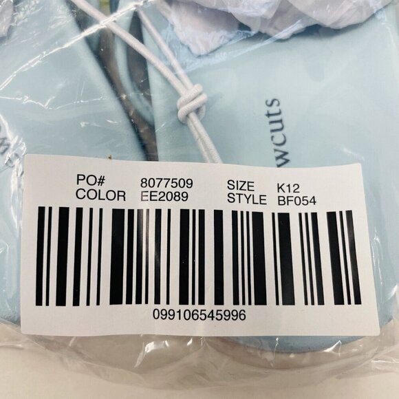 J Crew Crewcuts Little Girl K12 Slip On Pool Clear Jelly Sandals in Blue $45 223 - Picture 9 of 9